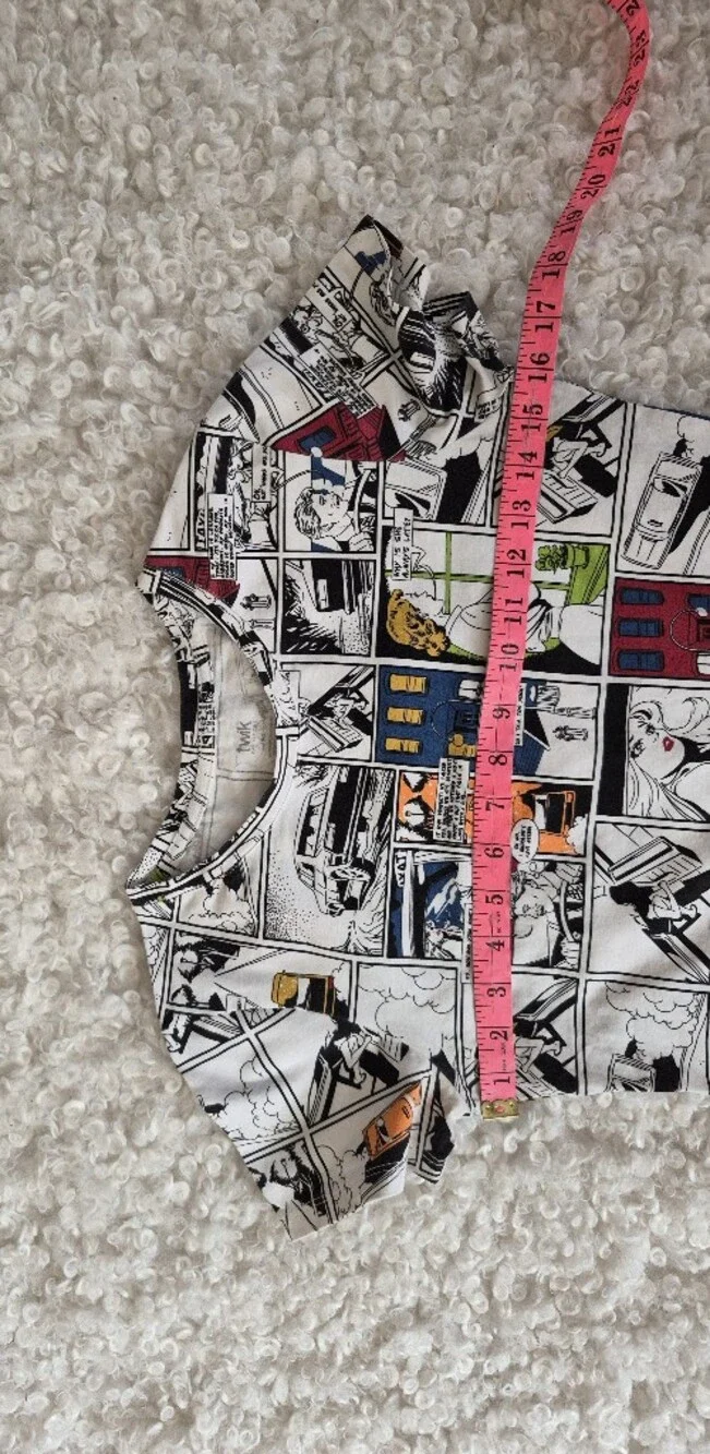 Twik Simons Comic Book Graphic Tee Pop Art Retro Y2K Vintage Aesthetic Small - Picture 6 of 7